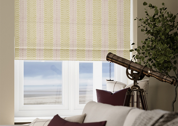 Land & Shore Fintra Stripe, Multi - Twist&Fit Roman Blind - Image 5